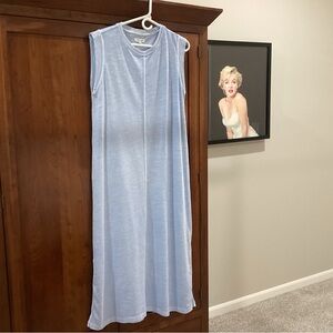 Grey State washed Wiley dress light blue midi dress.